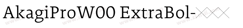 AkagiProW00 ExtraBol字体转换